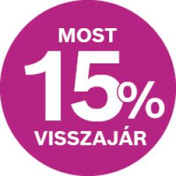 15% Visszajár